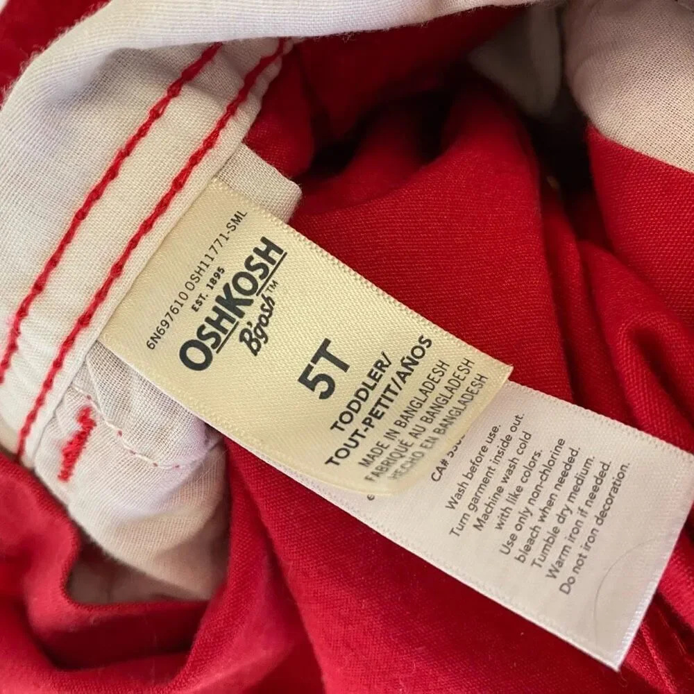 Oshkosh B’gosh Red Shortalls